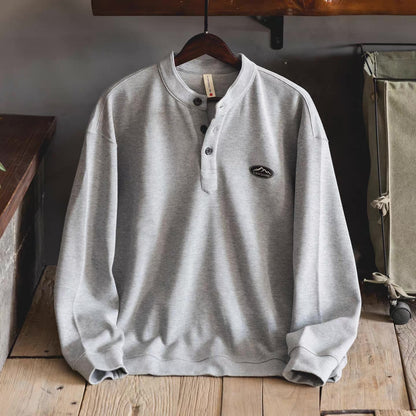 ヘンリーネック スウェットプルオーバー（3Colors）260209