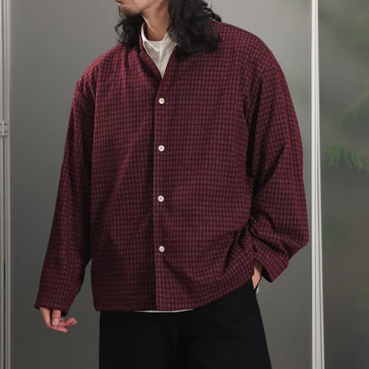 チェック スタンドカラー ライトジャケット（2Colors）260160