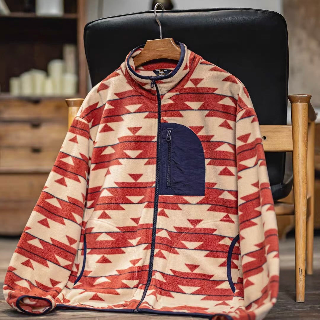 ネイティブ柄 フリースジャケット（1Color）260038