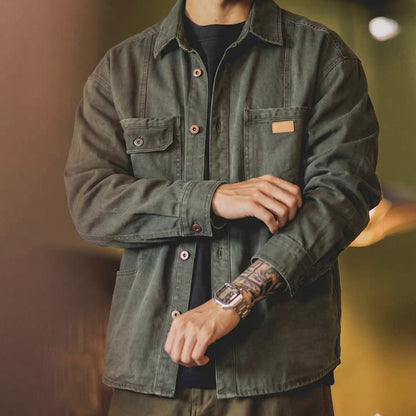 厚手 ウォッシュドワークシャツ（4Colors）260214