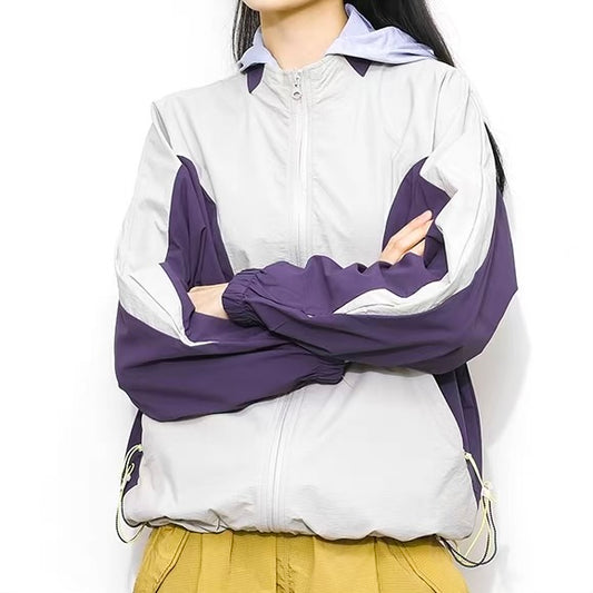 バイカラー サークルカット ライトジャケット（2Colors）260240