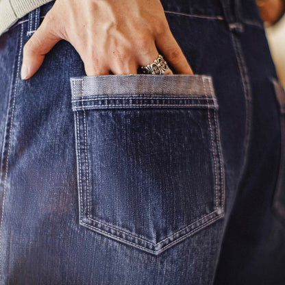 ワンポイントポケット ウォッシュドデニムパンツ（1Color）250988