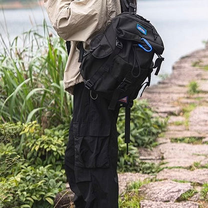 カラビナ付 マルチポケット バックパック（2Colors）250897