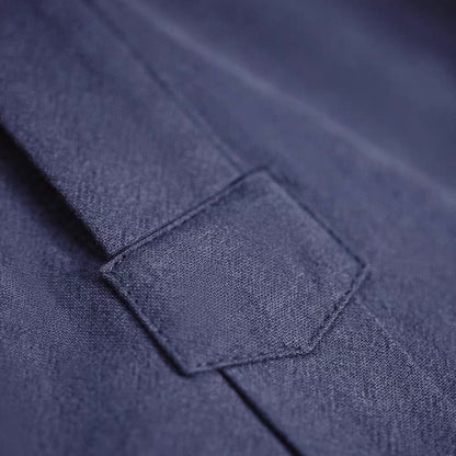 ハーフボタン スタンドカラー 長袖シャツ（1Color）260129