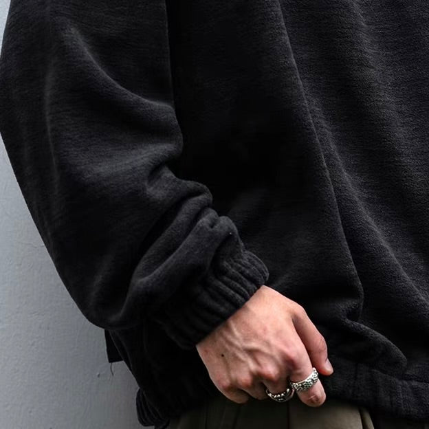 ハーフジップ スウェットプルオーバー（2Colors）260006