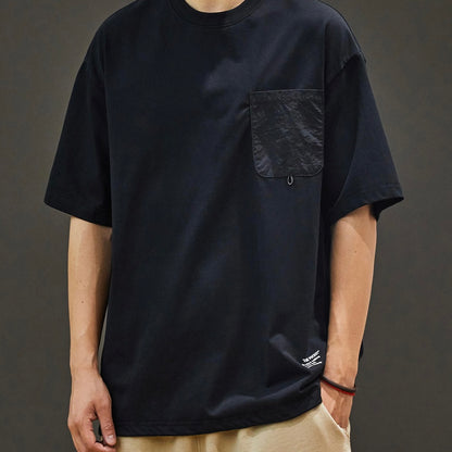 裾ドローコード パッチポケット付Tシャツ（3Colors）250611