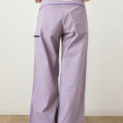 ロングベルト付 ステッチ ワイドパンツ（3Colors）260503