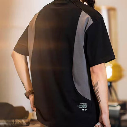 ワンポイントカラー ジップポケット付Tシャツ（2Colors）250370