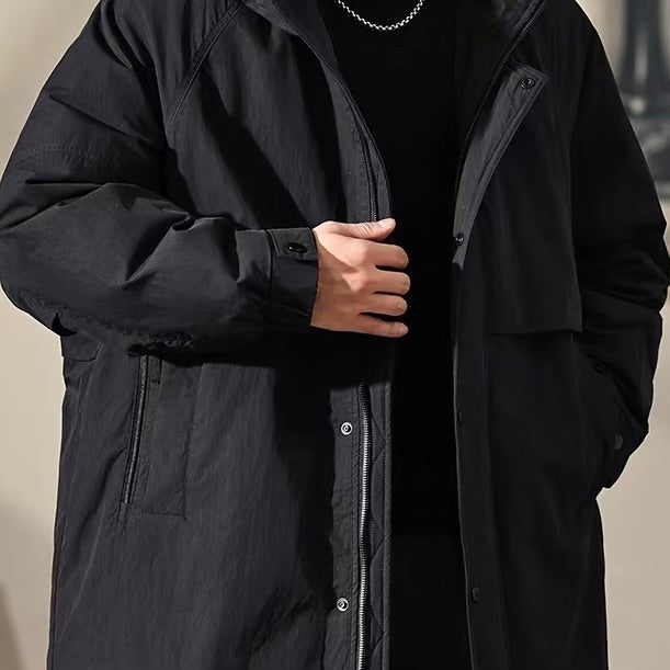 フード付 ミドル丈 ダウンジャケット（2Colors）251071