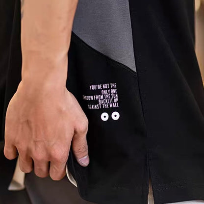 ワンポイントカラー ジップポケット付Tシャツ（2Colors）250370