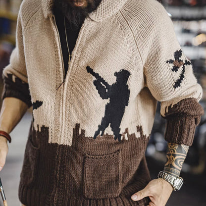 ハンターモチーフ ニットカーディガン（1Color）251067