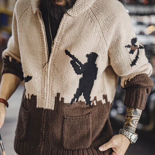 ハンターモチーフ ニットカーディガン（1Color）251067