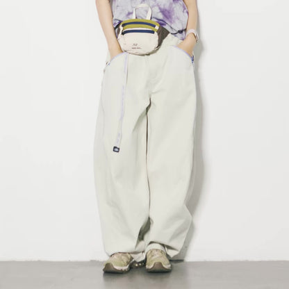 ロングベルト付 パラシュートパンツ（5Colors）260393