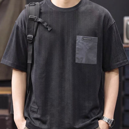 パッチポケット付 薄手 シンプルTシャツ（3Colors）260547