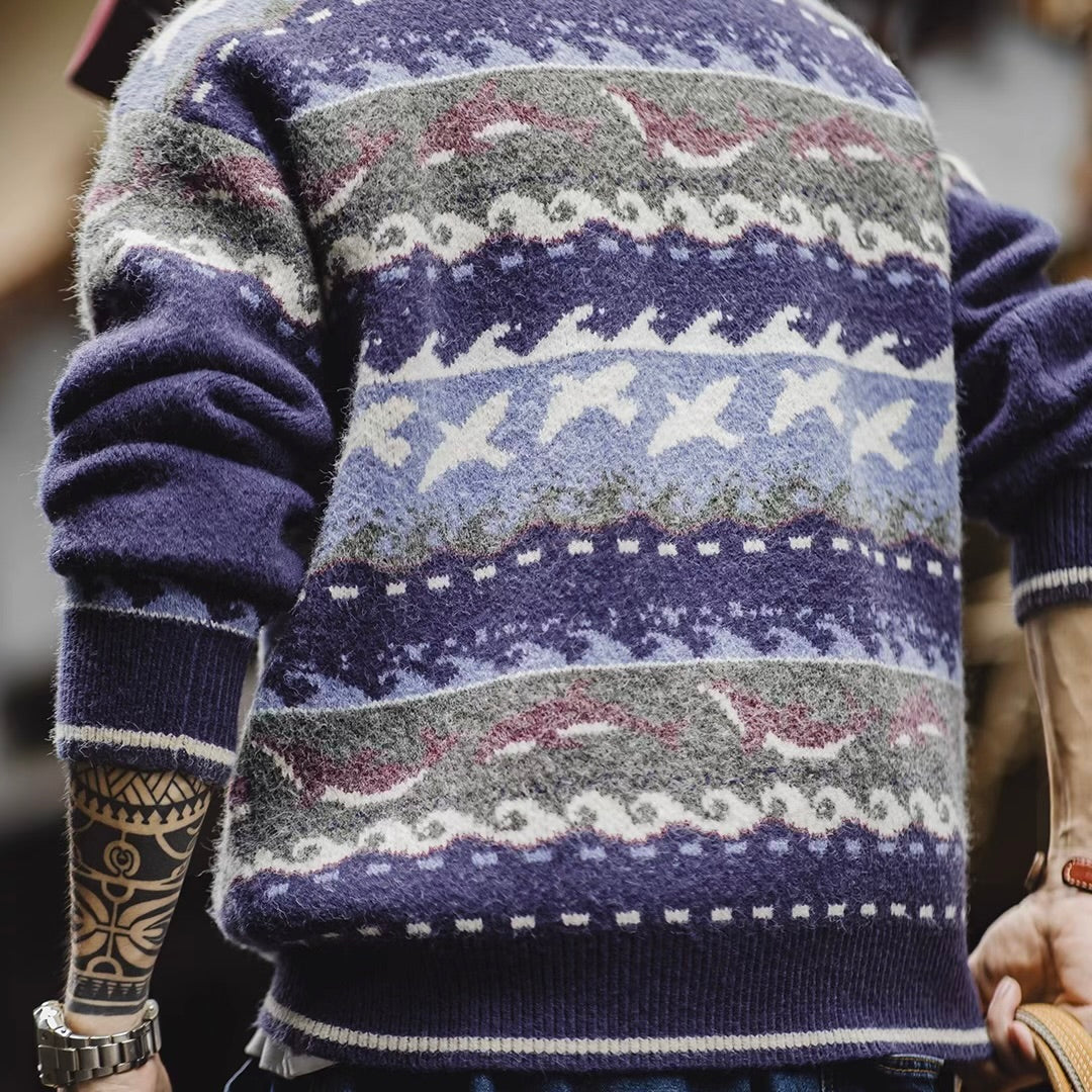 マリンモチーフ ニットプルオーバー（1Color）250989