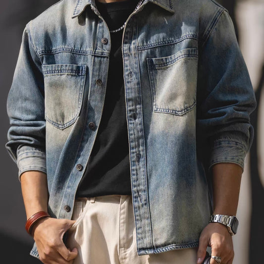 カウボーイ ウォッシュドデニムシャツ（1Color）260059