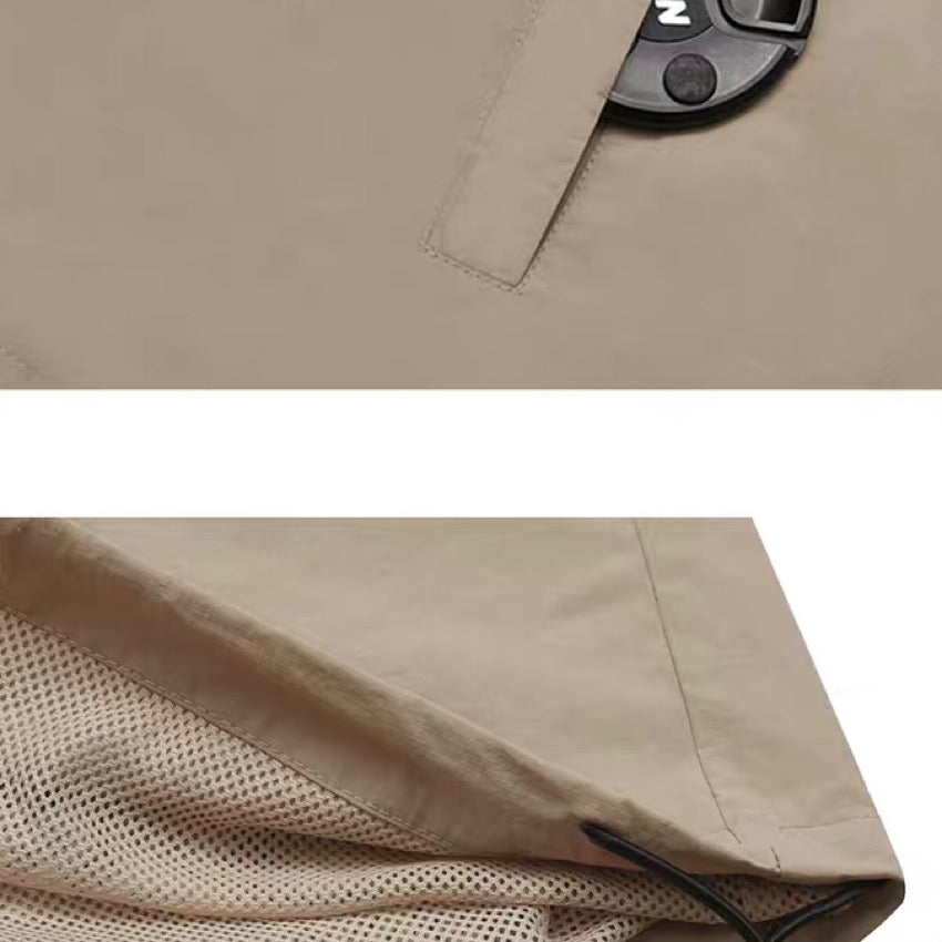 メッシュ スタンドカラー 半袖ジャケット（1Color）240258