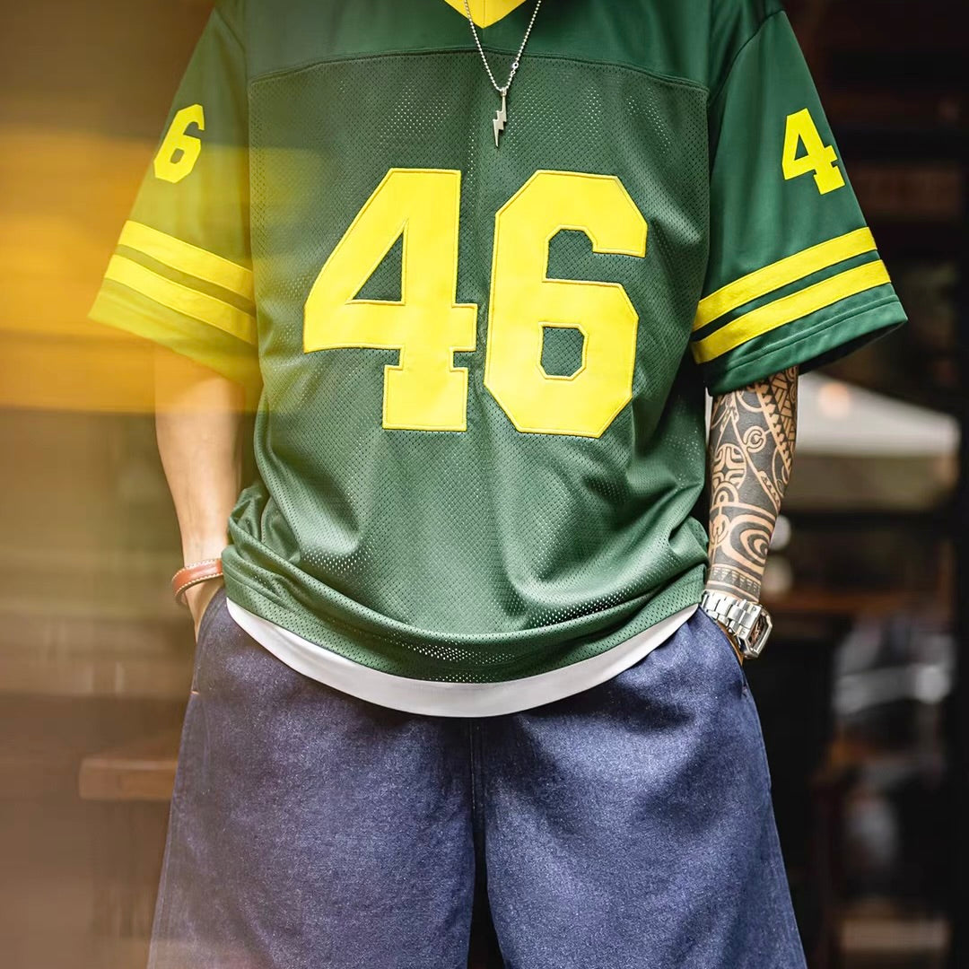 メッシュ アメフト スポーツTシャツ（2Colors）260451