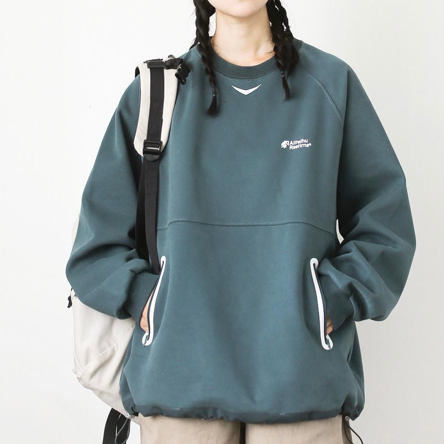 裾ドローコード スポーツ スウェットプルオーバー（4Colors）250732