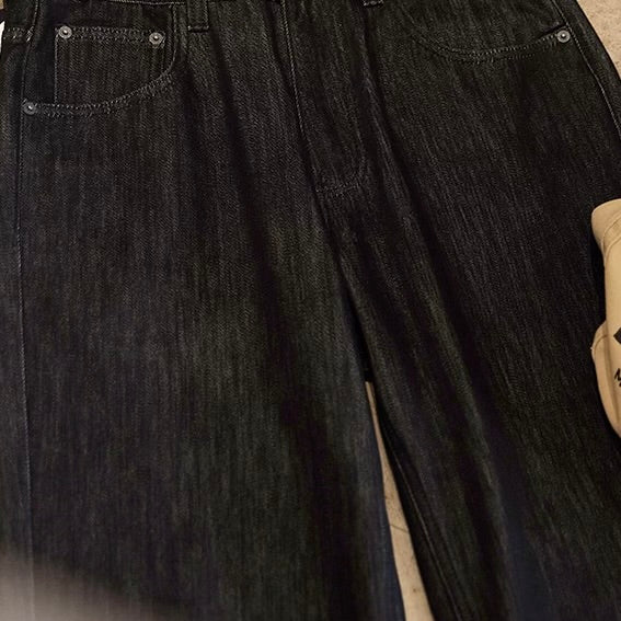 裏起毛 ストレート デニムパンツ（1Color）250910