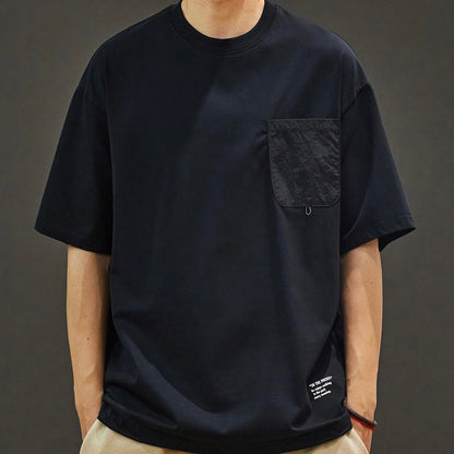 裾ドローコード パッチポケット付Tシャツ（3Colors）250611