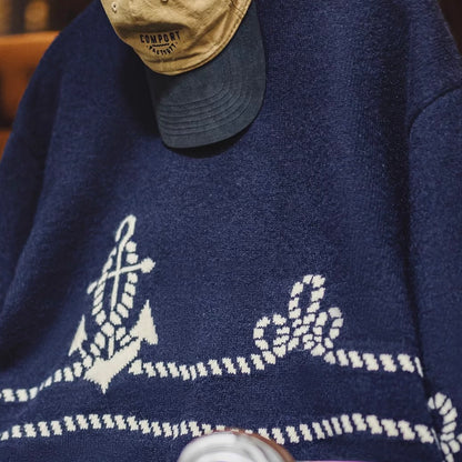 アンカーモチーフ ニットプルオーバー（1Color）250924