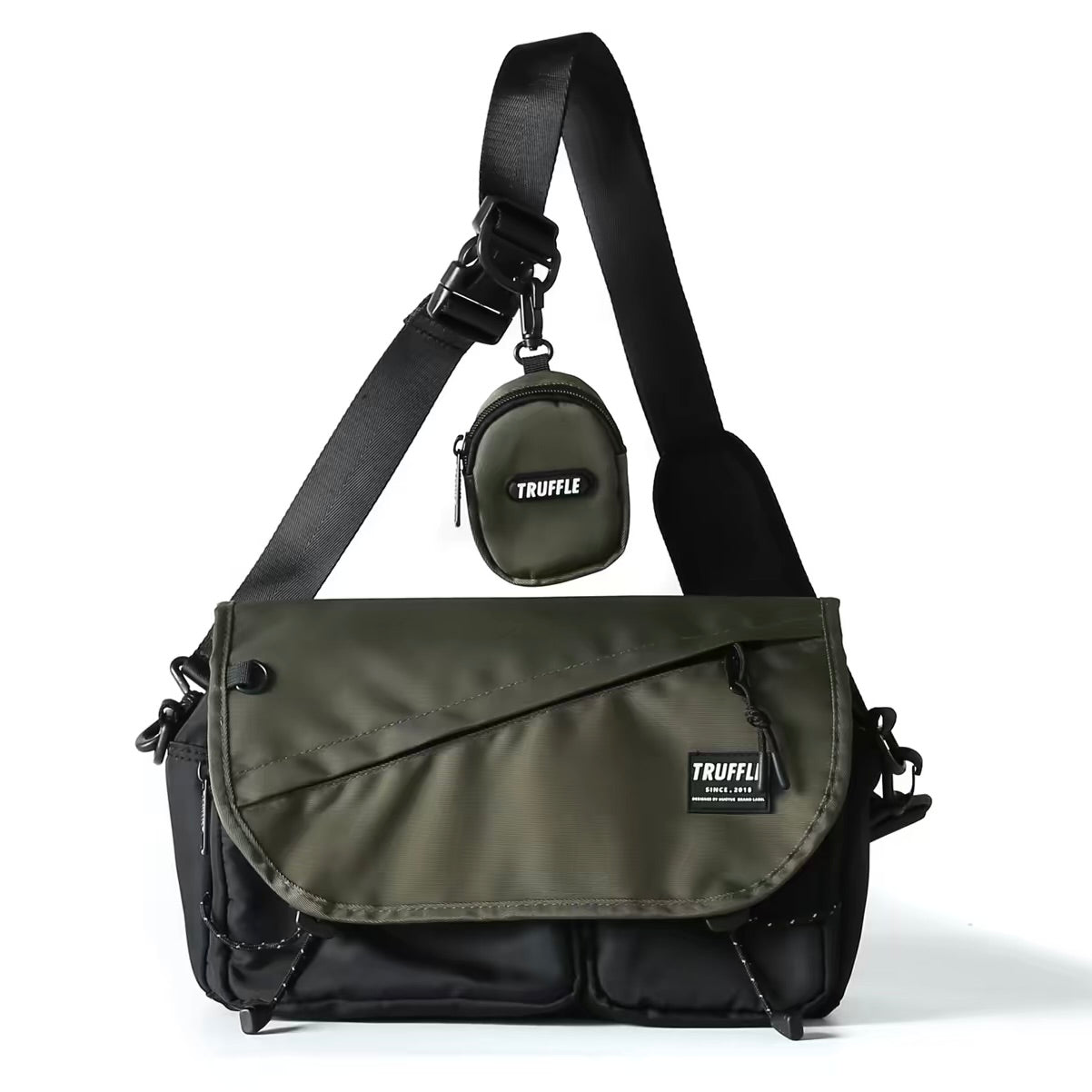 ミニポーチ付 メッセンジャーバッグ（5Colors）260151