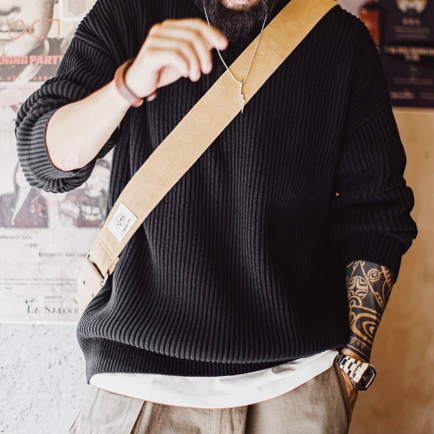 厚手 ヘンリーネック セーター（1Color）251055