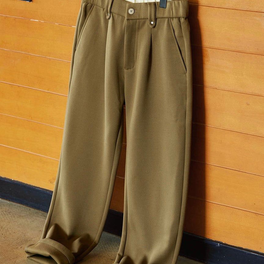 ワンタック ストレッチ ストレートパンツ（2Colors）250862