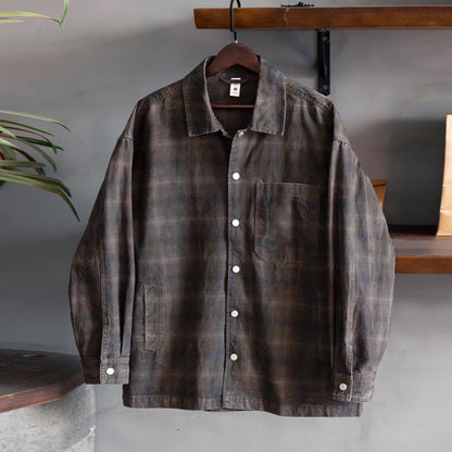 レトロ ウォッシュド チェックシャツ（2Colors）260075