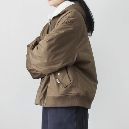 リバーシブル フード付ボアジャケット（2Colors）251053