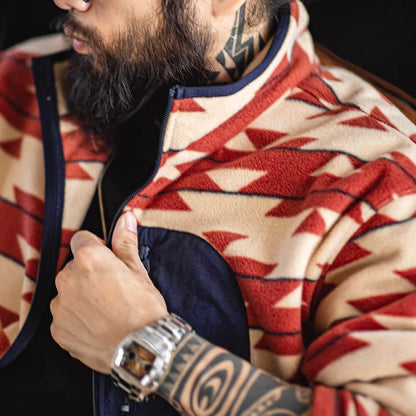 ネイティブ柄 フリースジャケット（1Color）260038