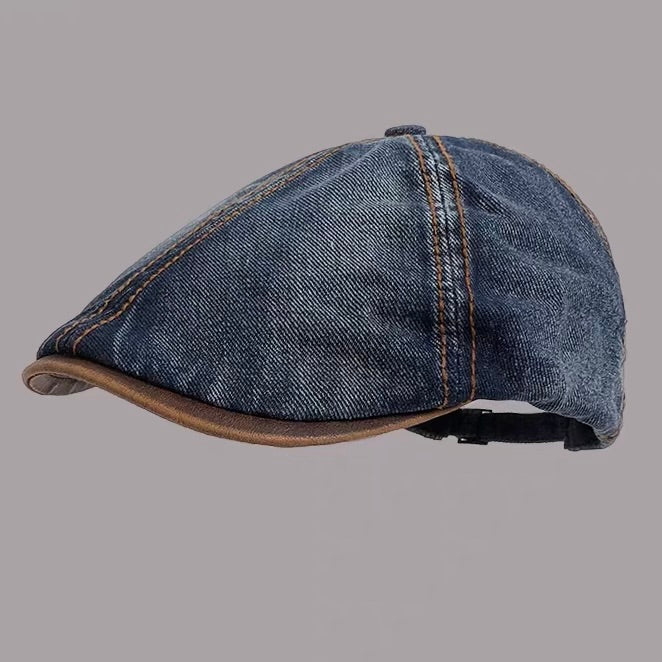 ウォッシュドデニム バックベルト ハンチング（5Colors）260095