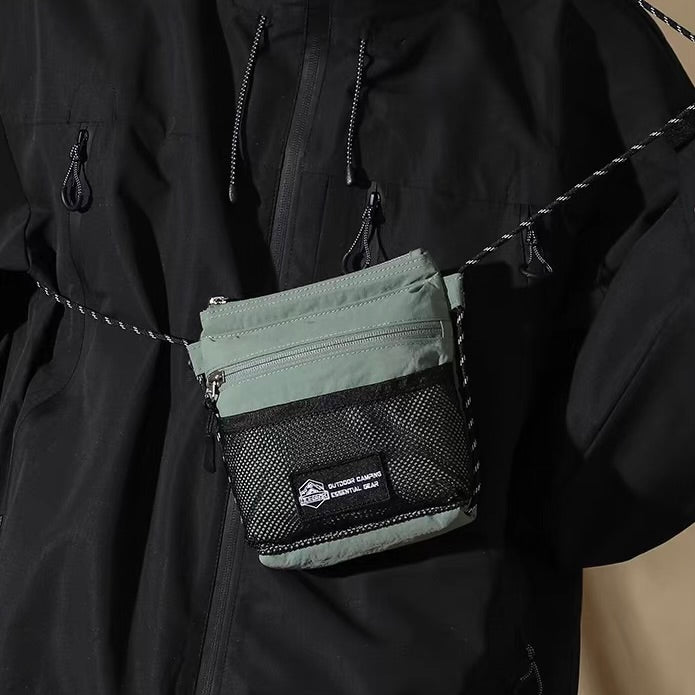 メッシュポケット付 ミニショルダーバッグ（3Colors）260164