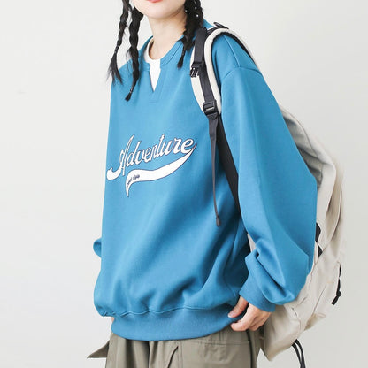 フェイクレイヤード オーバーサイズ ロゴスウェット（3Colors）250716