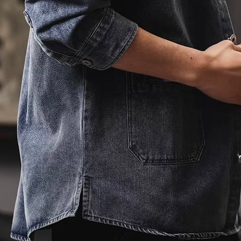 レトロ ウォッシュドデニムシャツ（3Colors）260069