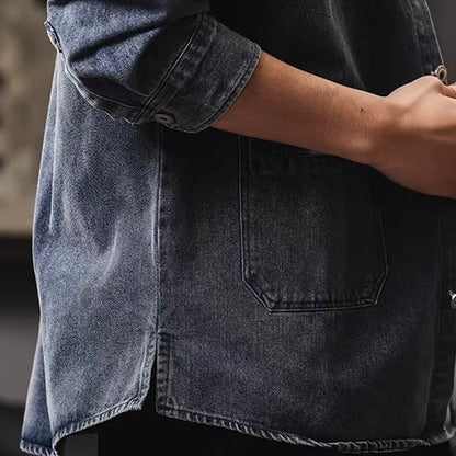 レトロ ウォッシュドデニムシャツ（3Colors）260069