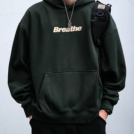 裏起毛 ロゴ入り プルオーバーフーディー（3Colors）251013