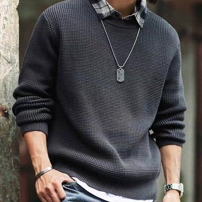 フェイクレイヤード ニット プルオーバー（1Color）250852