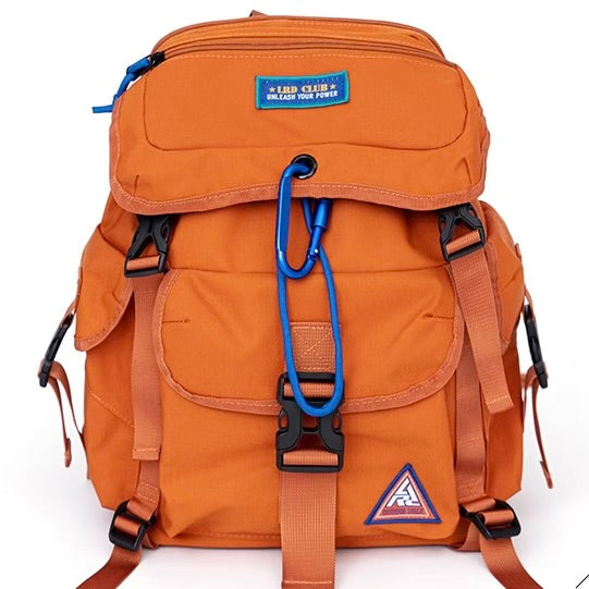 カラビナ付 マルチポケット バックパック（2Colors）250897