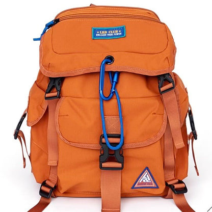 カラビナ付 マルチポケット バックパック（2Colors）250897