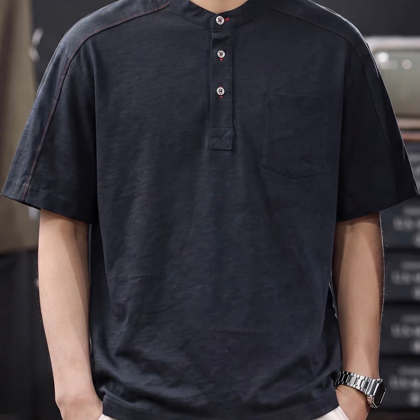 クラシック ヘンリーネックTシャツ（1Color）260429
