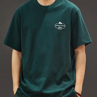 アウトドアイラスト シンプルTシャツ（2Colors）250609
