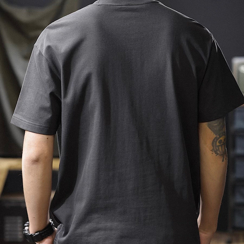 パッチワーク ステッチ入りTシャツ（3Colors）250511