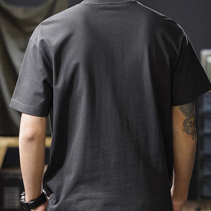 パッチワーク ステッチ入りTシャツ（3Colors）250511