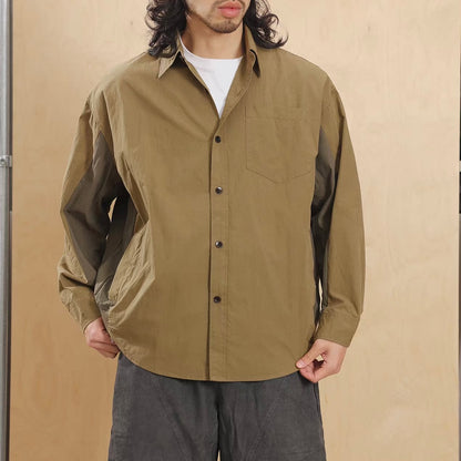 ルーズ アクセントカラー デザインシャツ（2Colors）260158