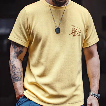 インディアンプリント ワッフルTシャツ（3Colors）260314