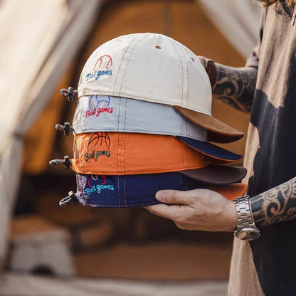 ベースボールモチーフ バイカラーキャップ（4Colors）260199