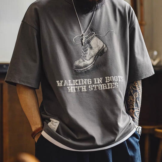シューズモチーフ プリントTシャツ（1Color）260414