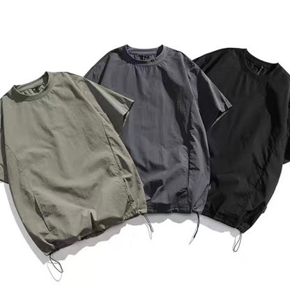 裾ドローコード ポケット付Tシャツ（3Colors）250558